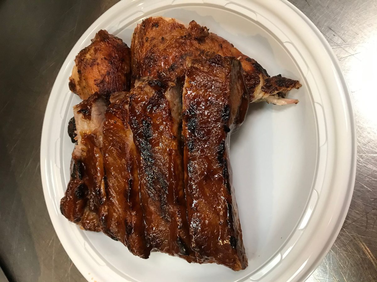 1/4 Chicken and 1/4 Baby Ribs