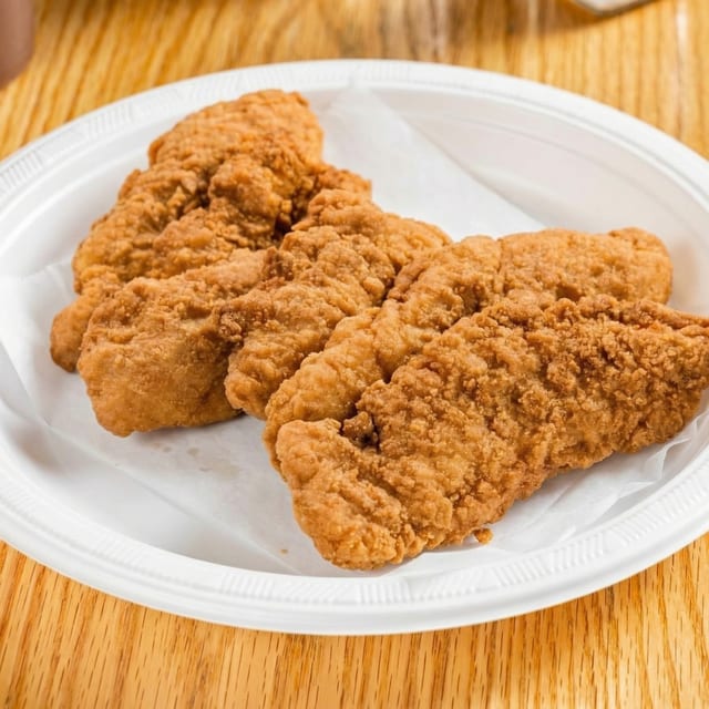 Fried Chicken Tenders Meal with Pita.