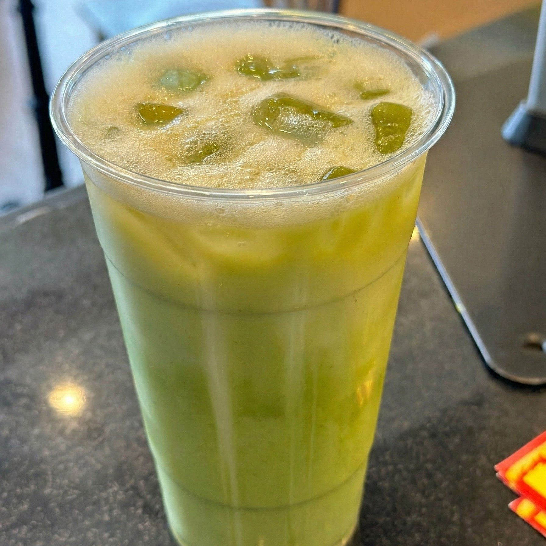 Iced Matcha Latte.