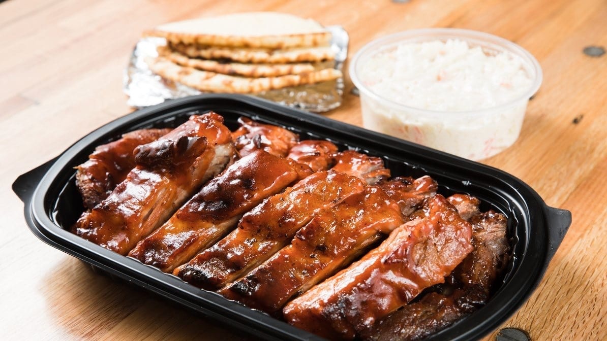 Whole Rack Baby Back Ribs.